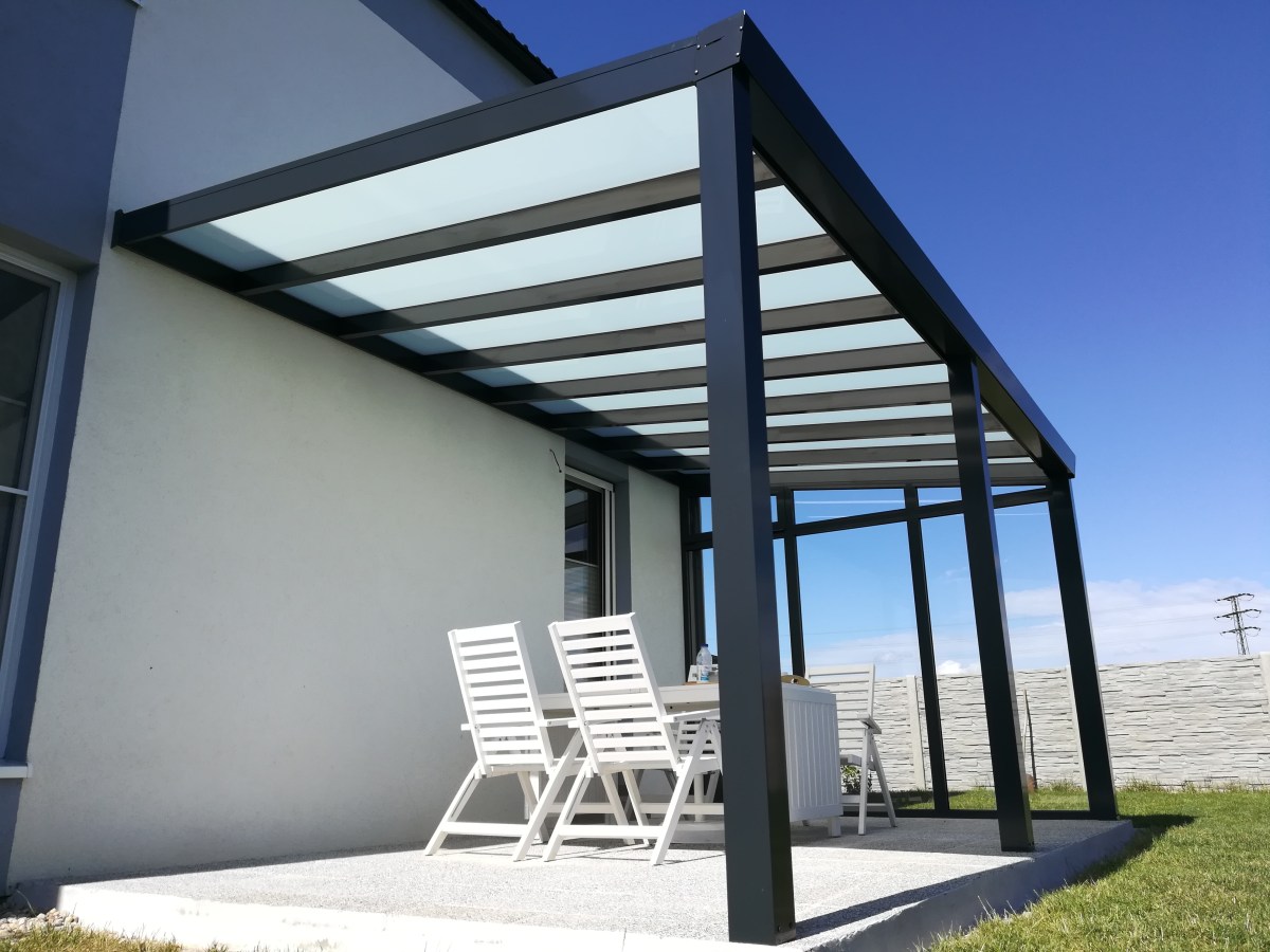 Pergola antracit RAL 7016 300 x 250 cm provedení DELUXE