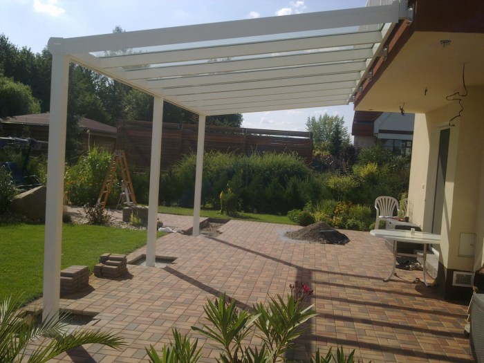 Pergola bílá RAL 9010 500 x 250 cm provedení DELUXE